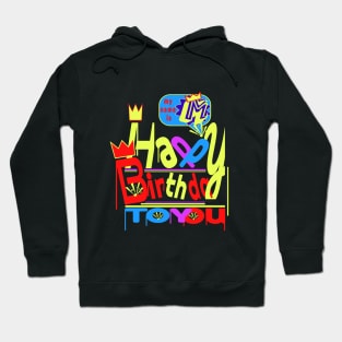 Happy Birthday Alphabet Letter (( M )) Dazzling Creative Design Hoodie